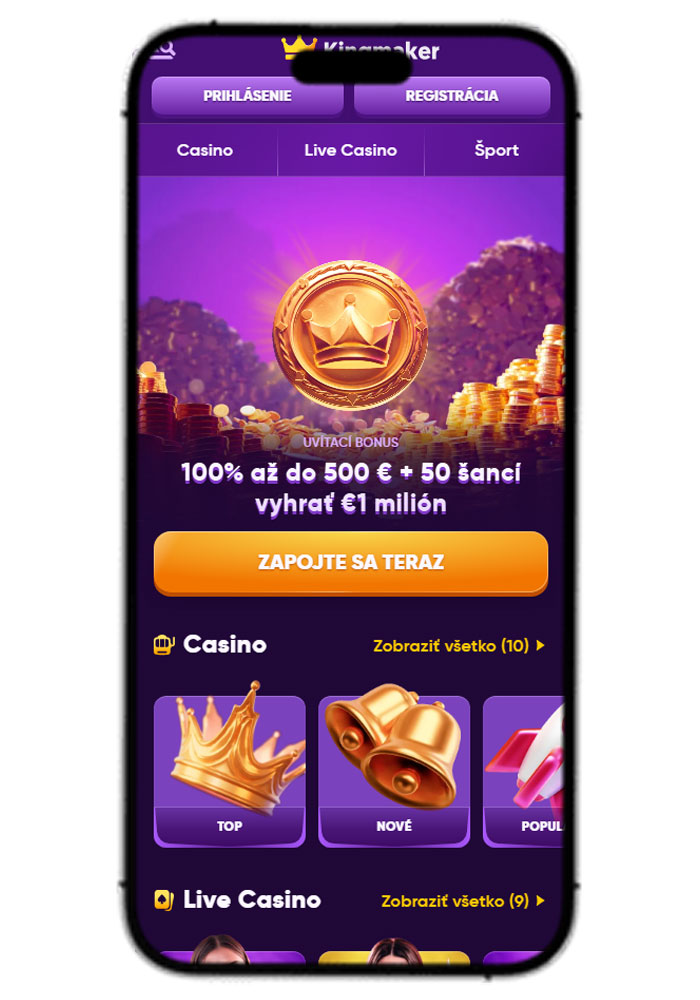 Kingmaker Casino Mobile