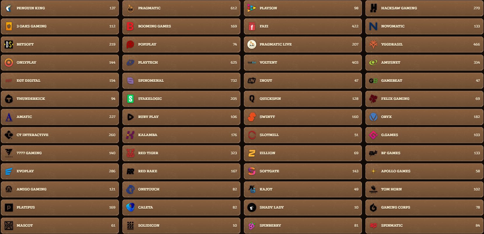 Lizaro-Casino-Providers