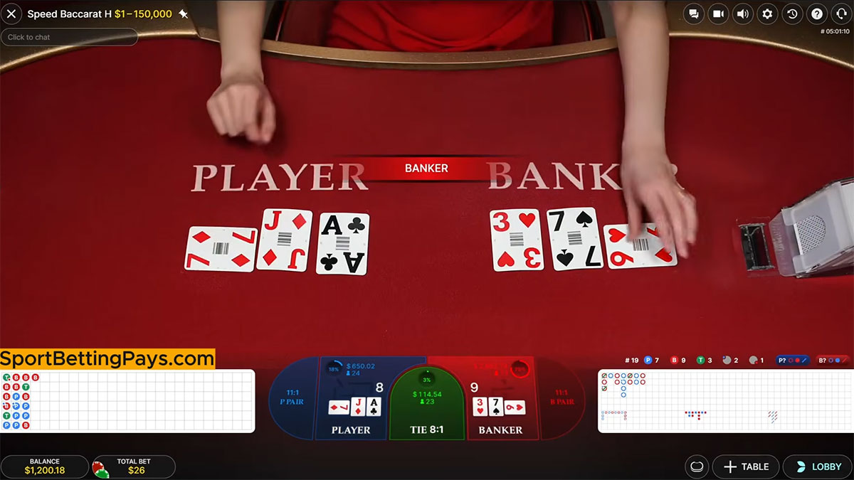 Live Baccarat Bankár