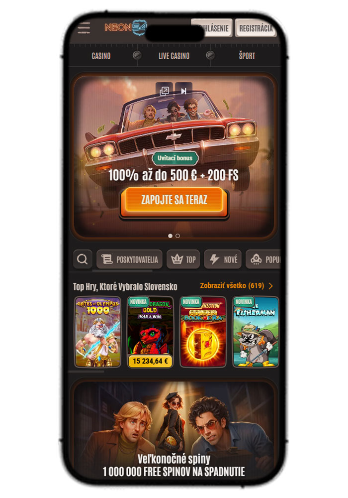 Neon54 Casino Mobile