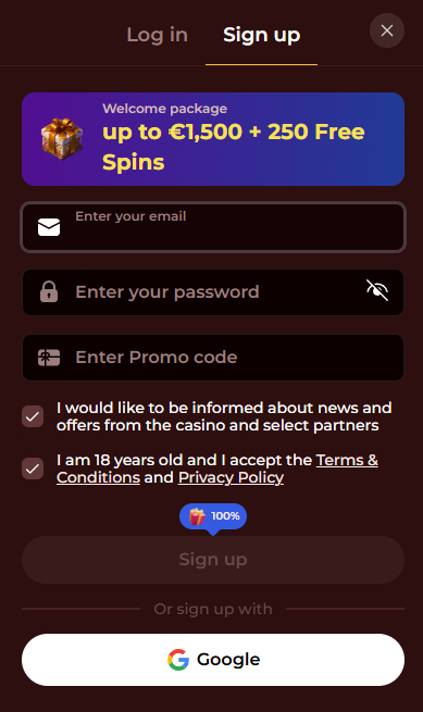 Roman Casino Register