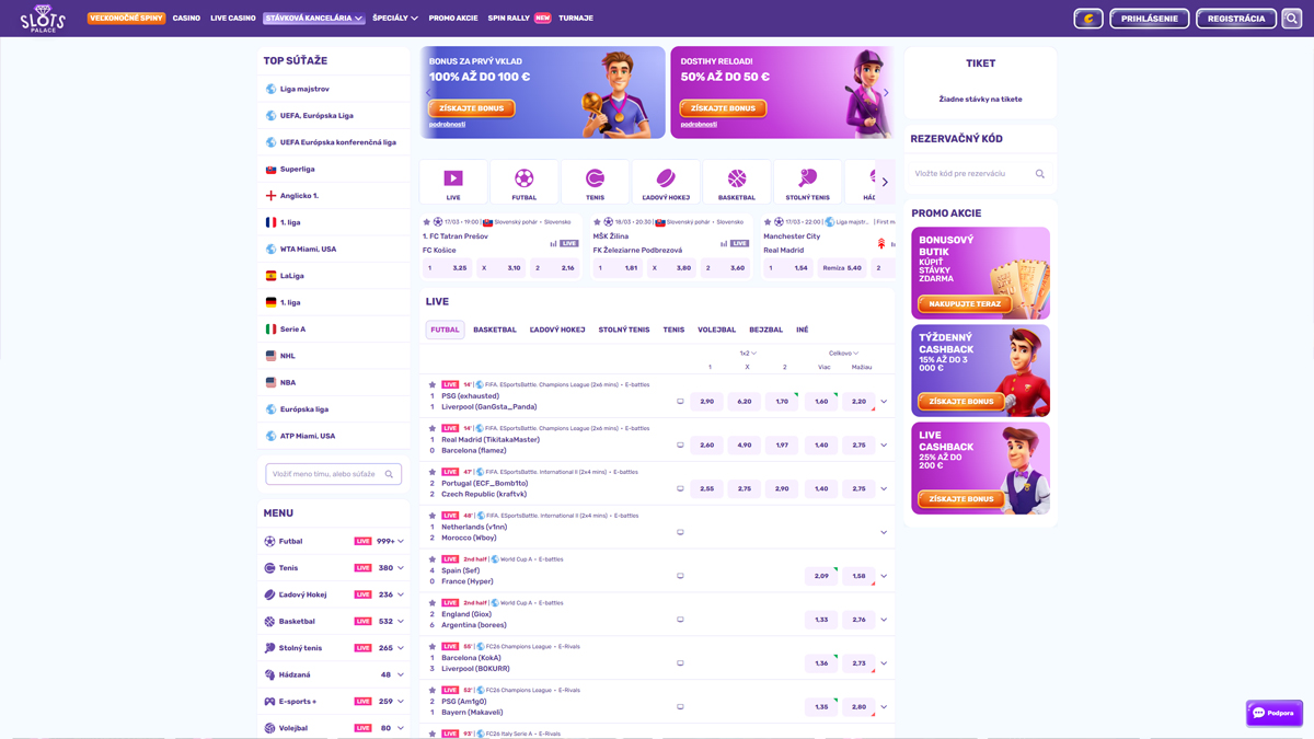 SlotsPalace Casino Sports Betting