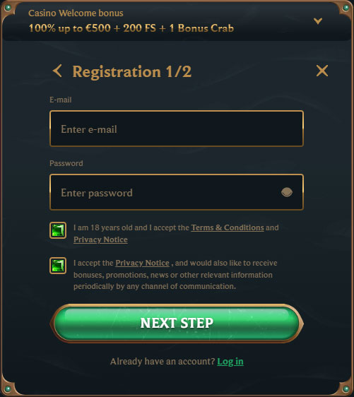 Talismania Casino Register