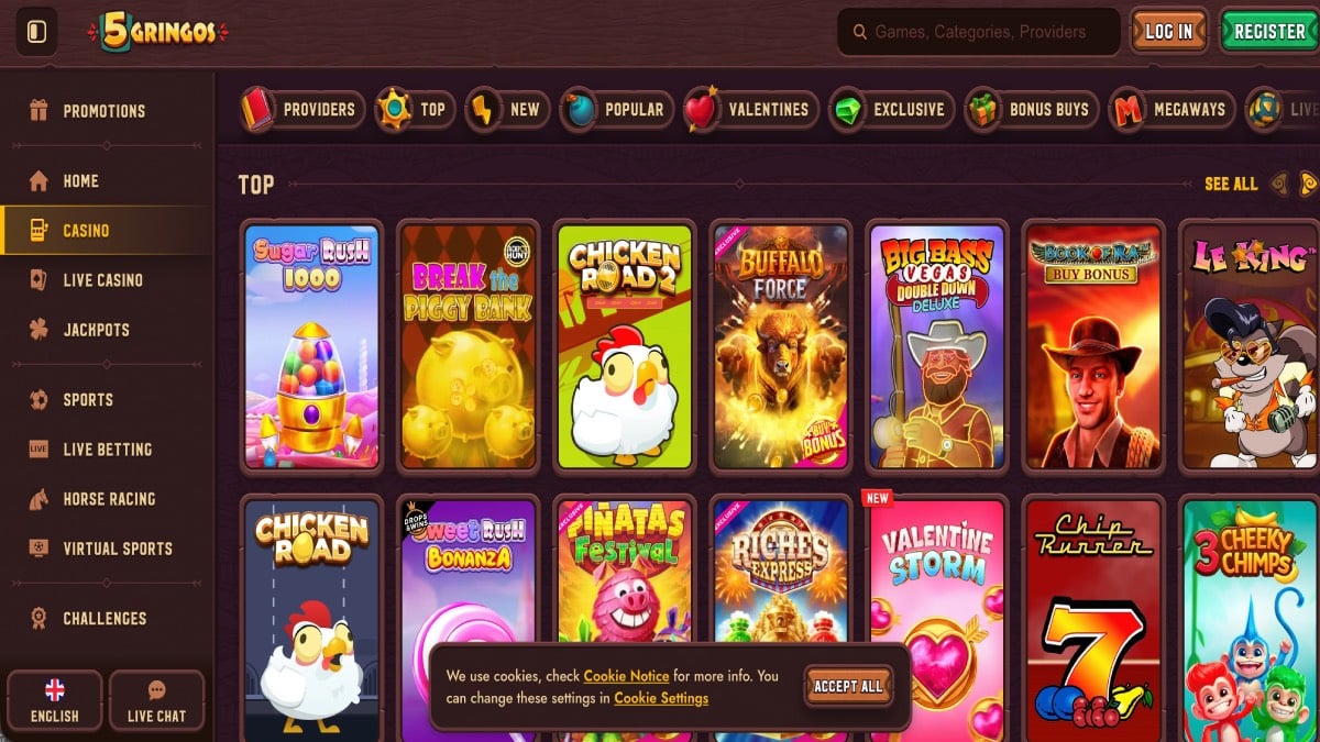 5 Gringos Casino Game Collection