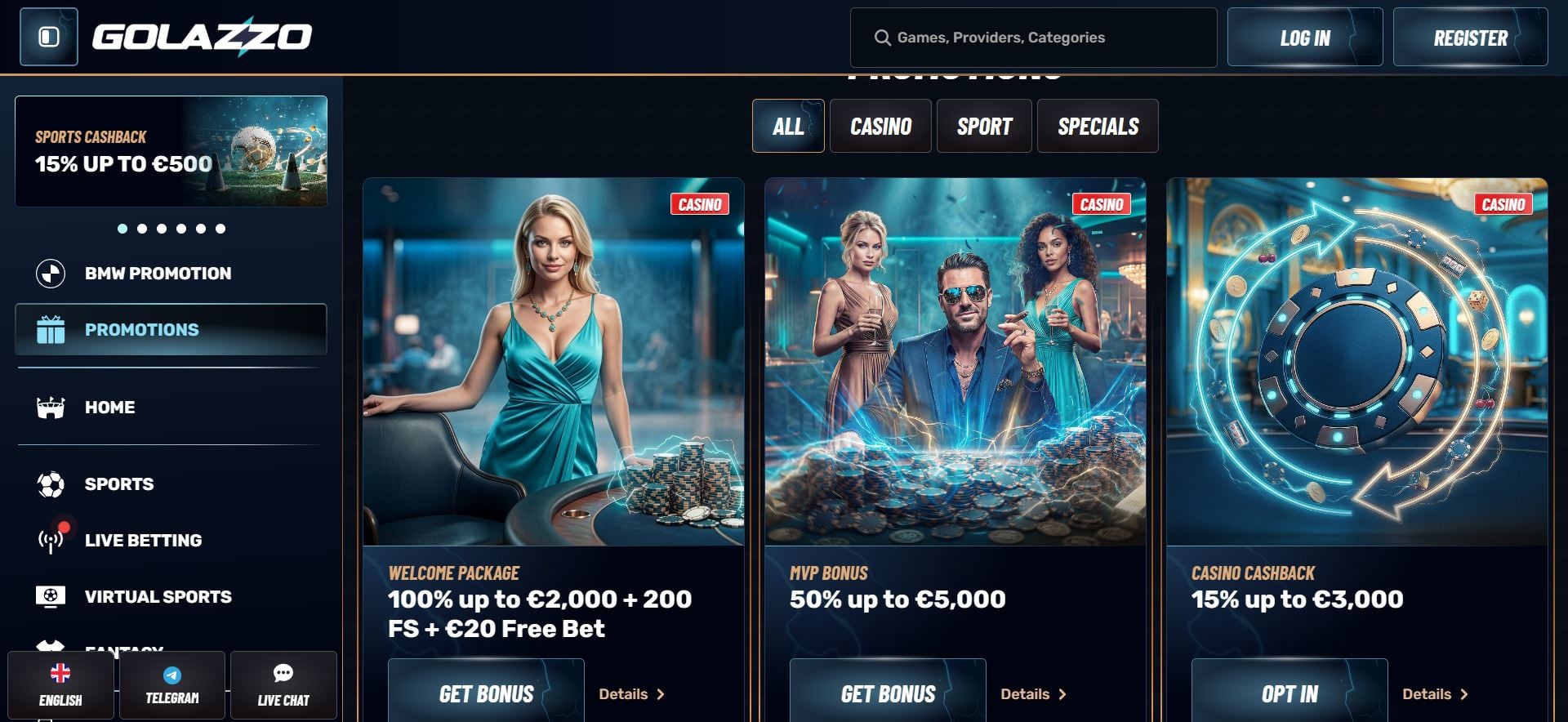 golazzo casino promotions