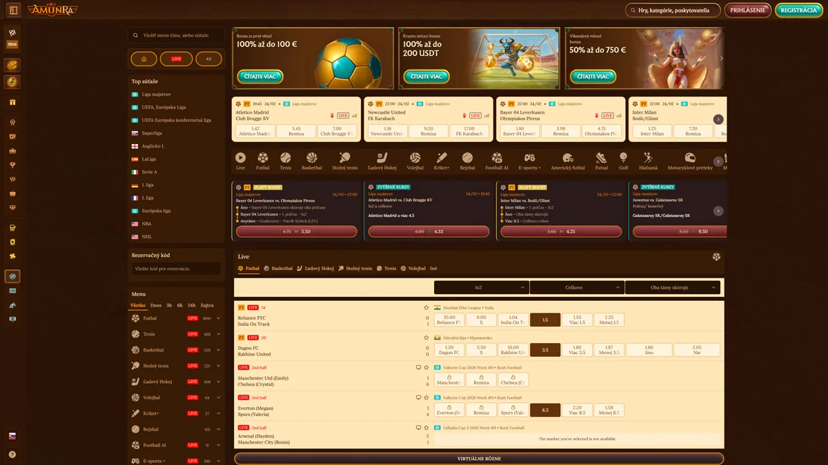 AmunRa Casino Sport Betting