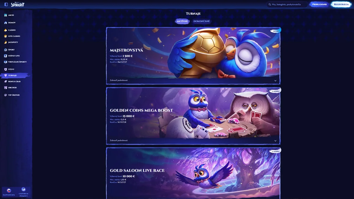Spinight Casino Tournaments