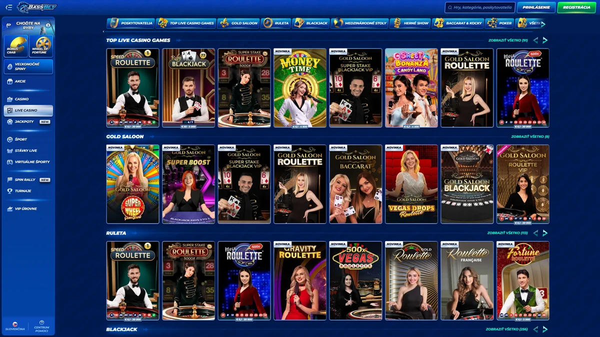 BassBet Casino Live-Casino