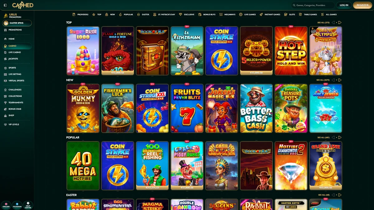 Cashed Casino Slots